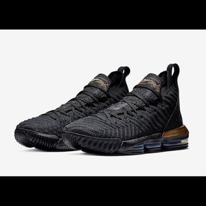 Lebron 16 Black and Gold